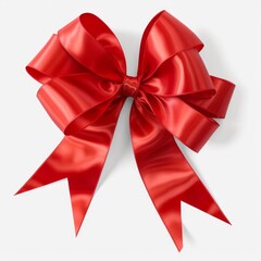 A large red ribbon (Generative AI)