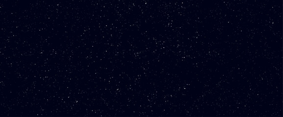 Night starry sky, dark blue space background with stars. Infinity Space. Vector illustrator