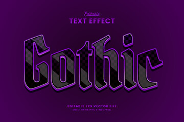 decorative gothic editable text effect vector