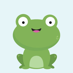 cute frog vector illustration