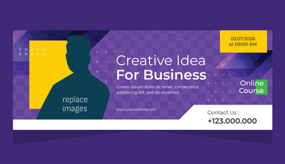 Design banner business marketing and website banner