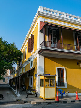 Photo Of Beautiful city architecture indo-france Pondicherry India