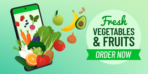 Order fresh vegetables and fruits online