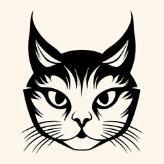 Fototapeta na wymiar Cat vector for logo or icon, drawing Elegant minimalist style,abstract style Illustration