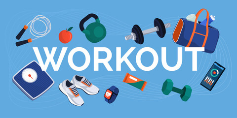 Workout concept and training equipment