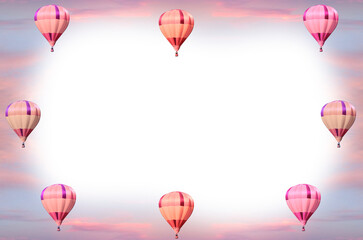hot air balloons in the sky frame