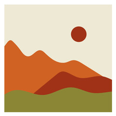 Minimalist Mountain Wall Art