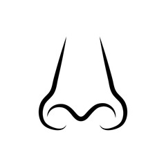 NOSE icon design template vector