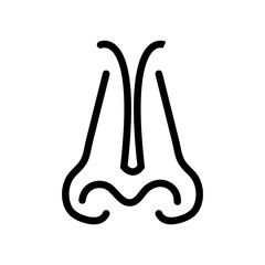 NOSE icon design template vector