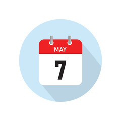 May 7 Concept Design. Vector Illustration.	