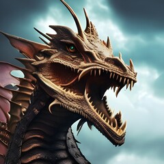 Fototapeta premium Dragon in the sky