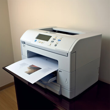 Xerox, fotocopiadora, impressora e scanner  em uma papelaria criado por IA