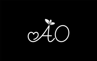 Nutrition logo and green healthy love leaf symbol with love font logo design. Heart sign leaf nature logo. Green eco letters logo