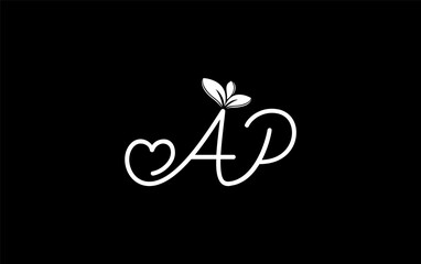 Nutrition logo and green healthy love leaf symbol with love font logo design. Heart sign leaf nature logo. Green eco letters logo