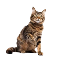 Tuinposter british cat isolated on transparent background © PawsomeStocks