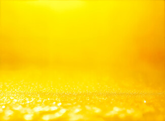 yellow abstract background with bokeh defocused lights