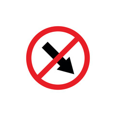 Circle Traffic Sign, Road Sign Vector Template