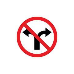 Circle Traffic Sign, Road Sign Vector Template