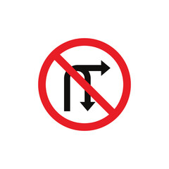 Circle Traffic Sign, Road Sign Vector Template