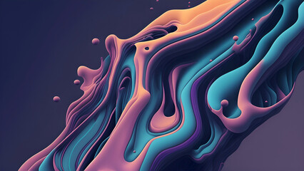 abstract background with bubbles by generative AI