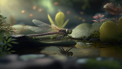 Deurstickers Dragonfly's Dream: Award-Winning Wide Angle Photography © Arnolt