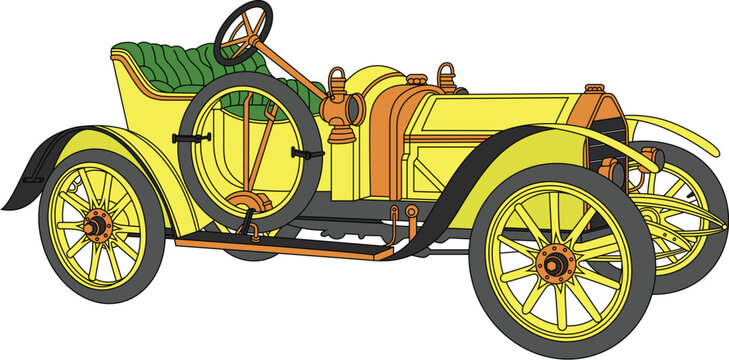 Fabrique Nationale 1910 retro car