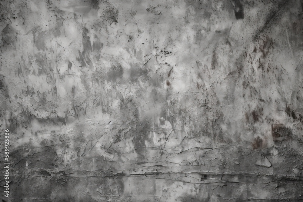 Poster monochromatic image of a wall with textured patterns. generative ai