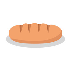 bread loaf flat design style with good quality
