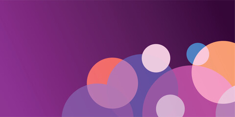 round glowing lights on a blue background, light reflection, vector illustration abstraction