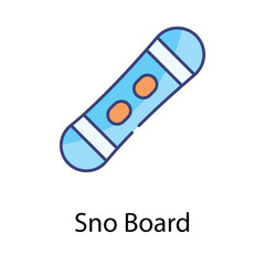 Sno Board icon. Suitable for Web Page, Mobile App, UI, UX and GUI design