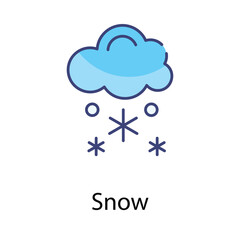 Snow icon. Suitable for Web Page, Mobile App, UI, UX and GUI design