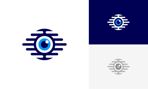 digital vision logo design vector