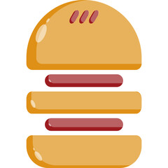 burger icon vector