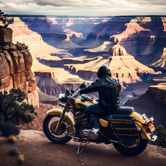 Motorbike riding in Grand Canyons