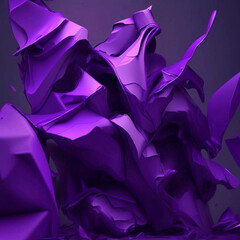 Purple abstract background, crumpled paper, cardboard, film Background, high quality image. Generative AI.