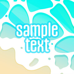 背景イラスト_きれいな海