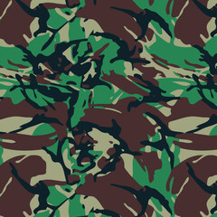 Seamless British DPM Camouflage Pattern