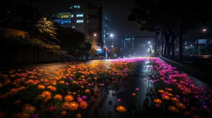 Nighttime Illumination: Urban Roads and Street Lights