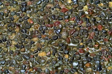 close up of a pile of pebbles