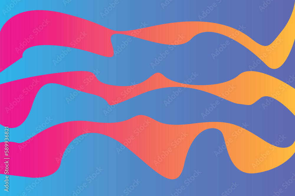 Poster abstract colorful background with lines
