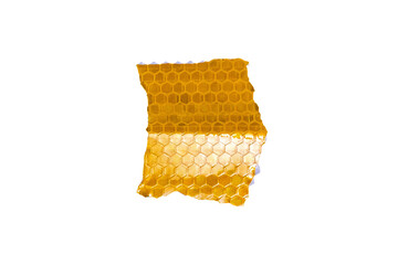 Light reflective tape strips isolated on transparent background, crumpled plastic sticky snips texture overlay