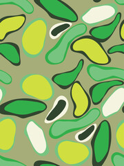 ABSTRACT CAMOUFLAGE JOYFUL ALL OVER PRINT SEAMLESS PATTERN VECTOR