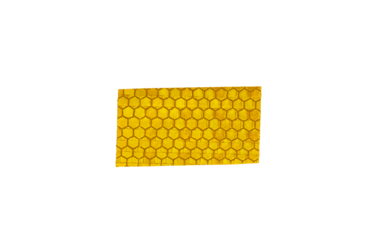 Light reflective tape strips isolated on transparent background, crumpled plastic sticky snips texture overlay