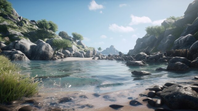 Ultra Realistic Landscape on an Island in Unreal Engine