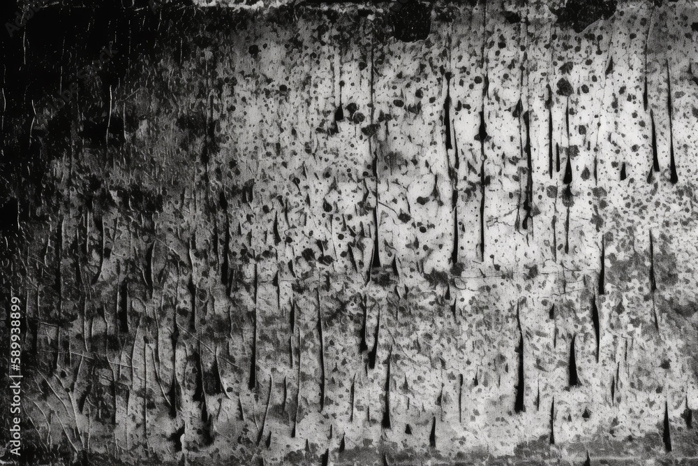 Aufkleber monochromatic photograph of a brick wall with interesting texture and pattern. generative ai