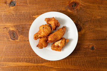 Chicken wings on a plate