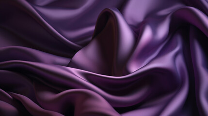 Smooth and Soft purple Satin Silk Background. Generative AI