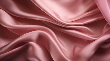 Smooth and Soft pink Satin Silk Background. Generative AI