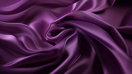 Obraz premium Smooth and Soft purple Satin Silk Background. Generative AI
