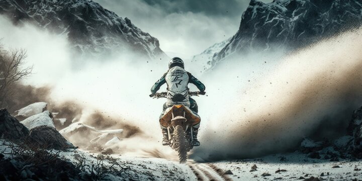 Ultra-Realistic Cinematic Photography Capturing the Thrill of Motocross Racing in Stunning Detail